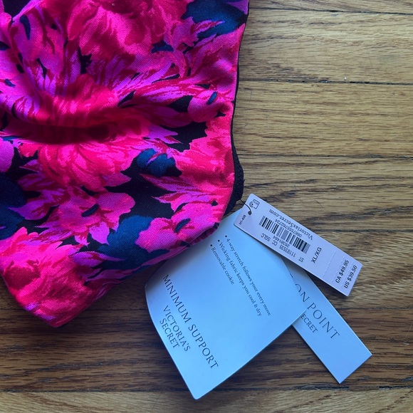 Victoria's Secret Pink/Purple Floral Medium Support Sports Bra - Picture 4 of 4